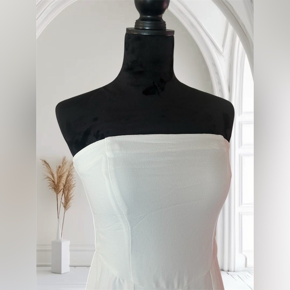 Wild Fable Elegant White Strapless Jumpsuit - Picture 2 of 3